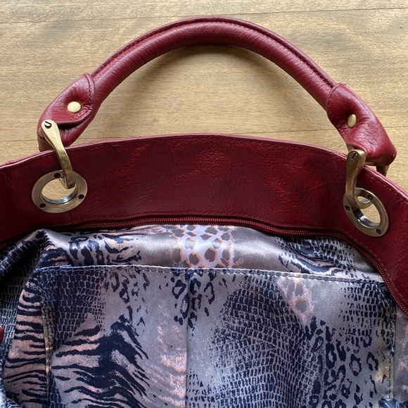 FENN WRIGHT MANSON red leather bag - Picture 4 of 10